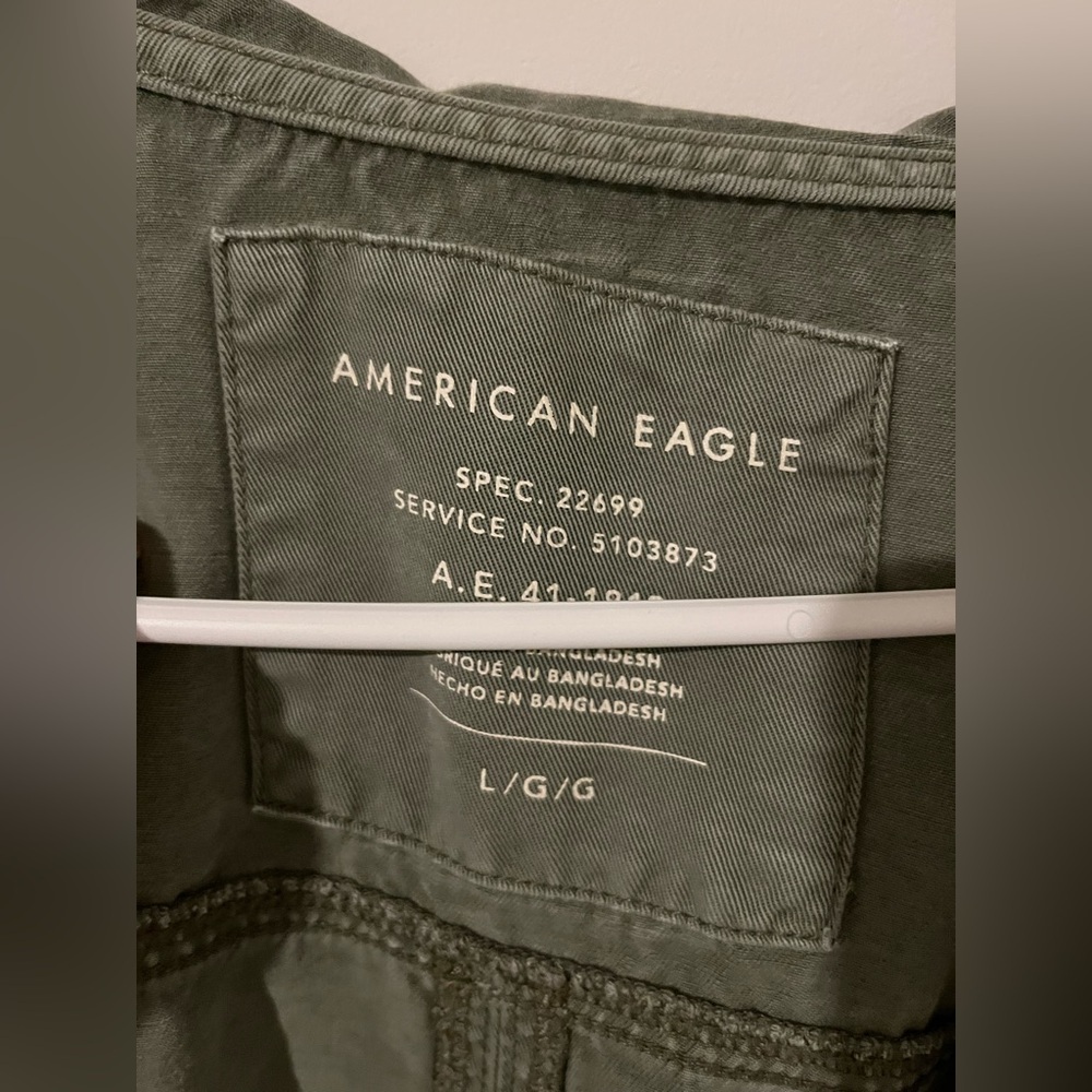AMERICAN EAGLE - Olive Hooded Utility Jacket - Women’s Size Large - Picture 3 of 6